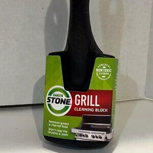 Earth Stone Grill Cleaning Block, Removes Grease Food More, NEW
